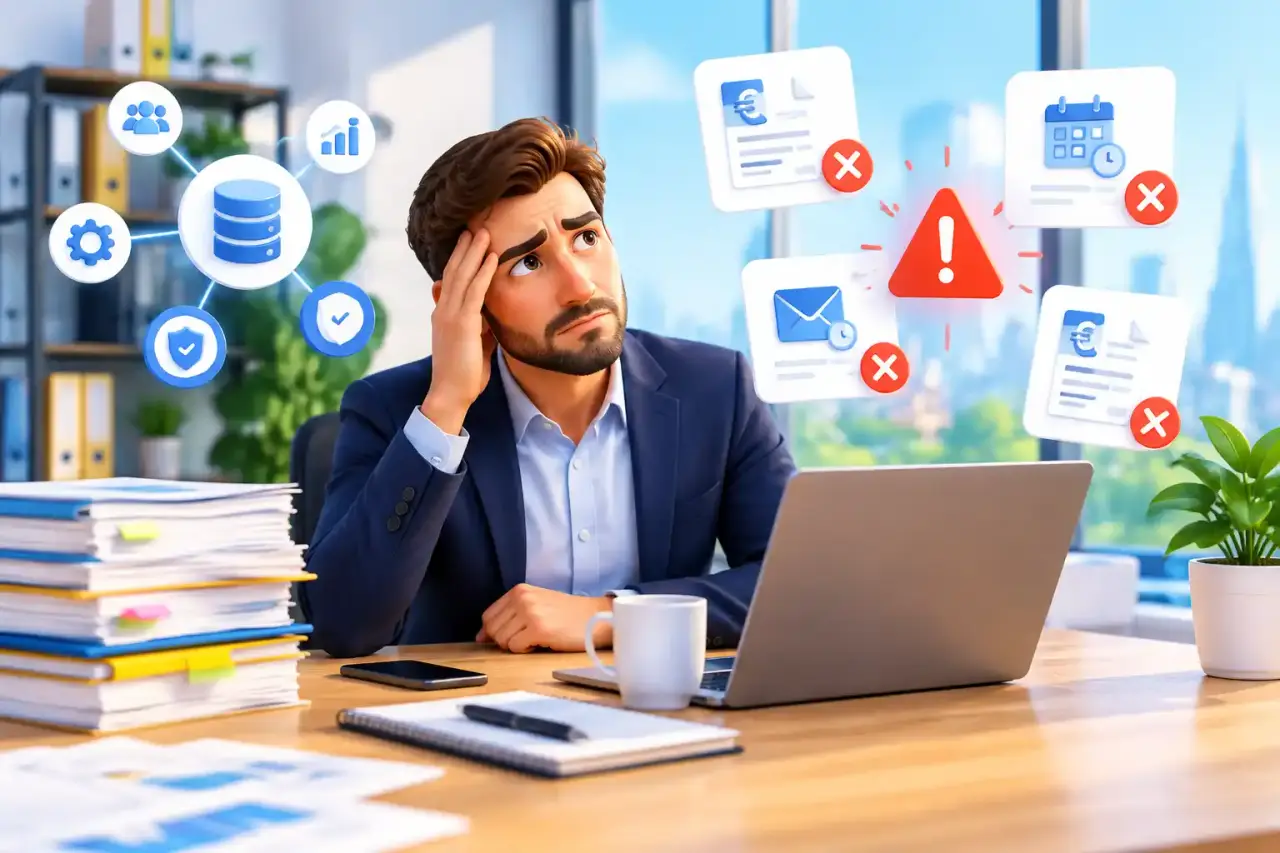 Tableau de bord de suivi des factures et des relances B2B