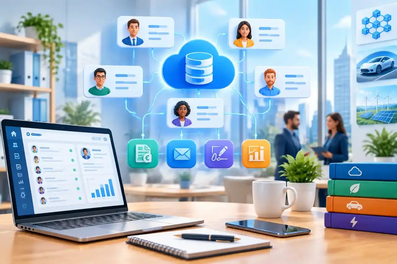 Tableau de bord B2B centralisant les données clients et le suivi commercial