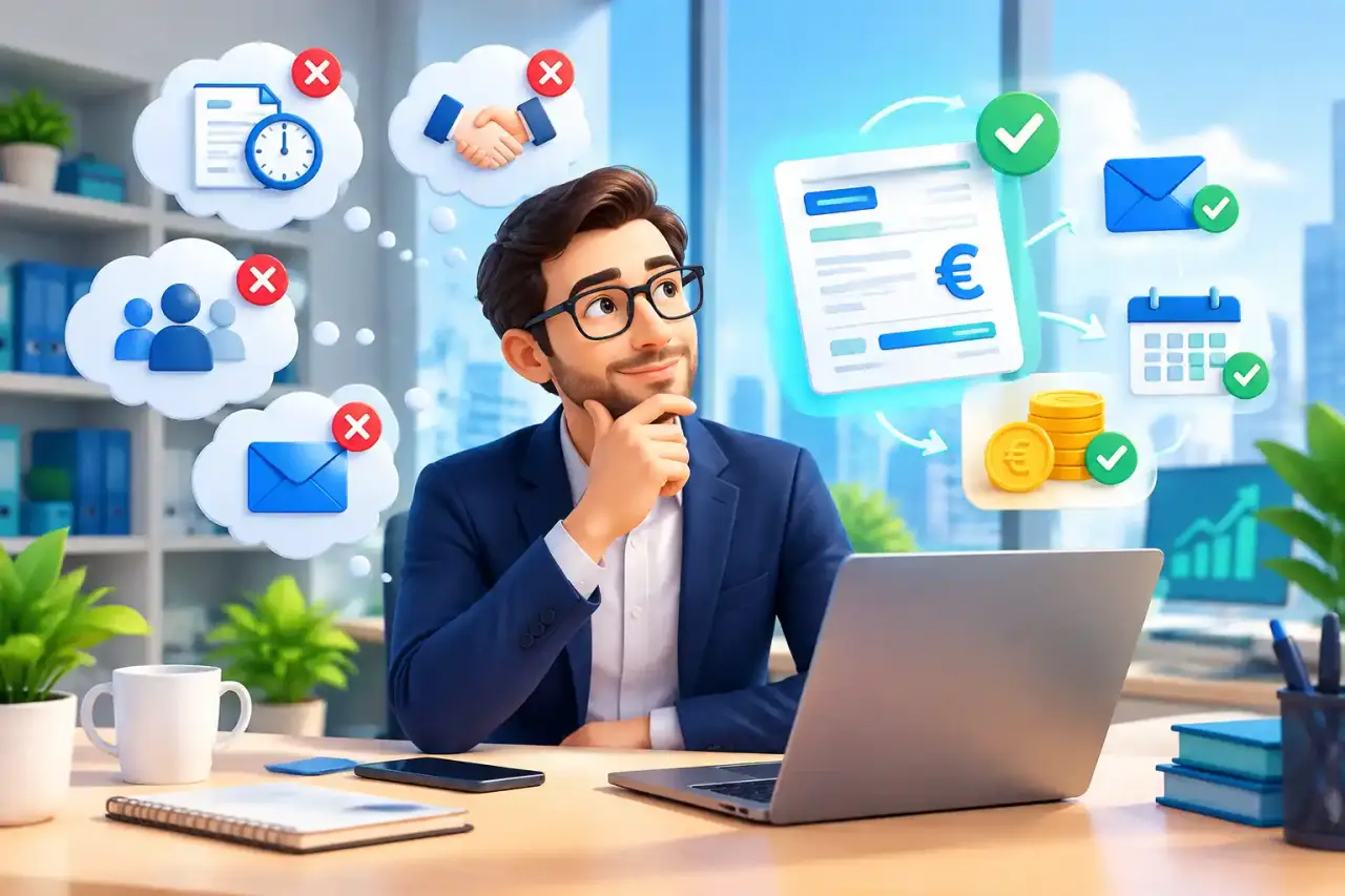 Tableau de bord de suivi des relances et des paiements B2B